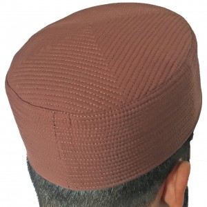 Brown Premium Quality Quilted Turban Cap / Hat / Kufi IBZ-402-3